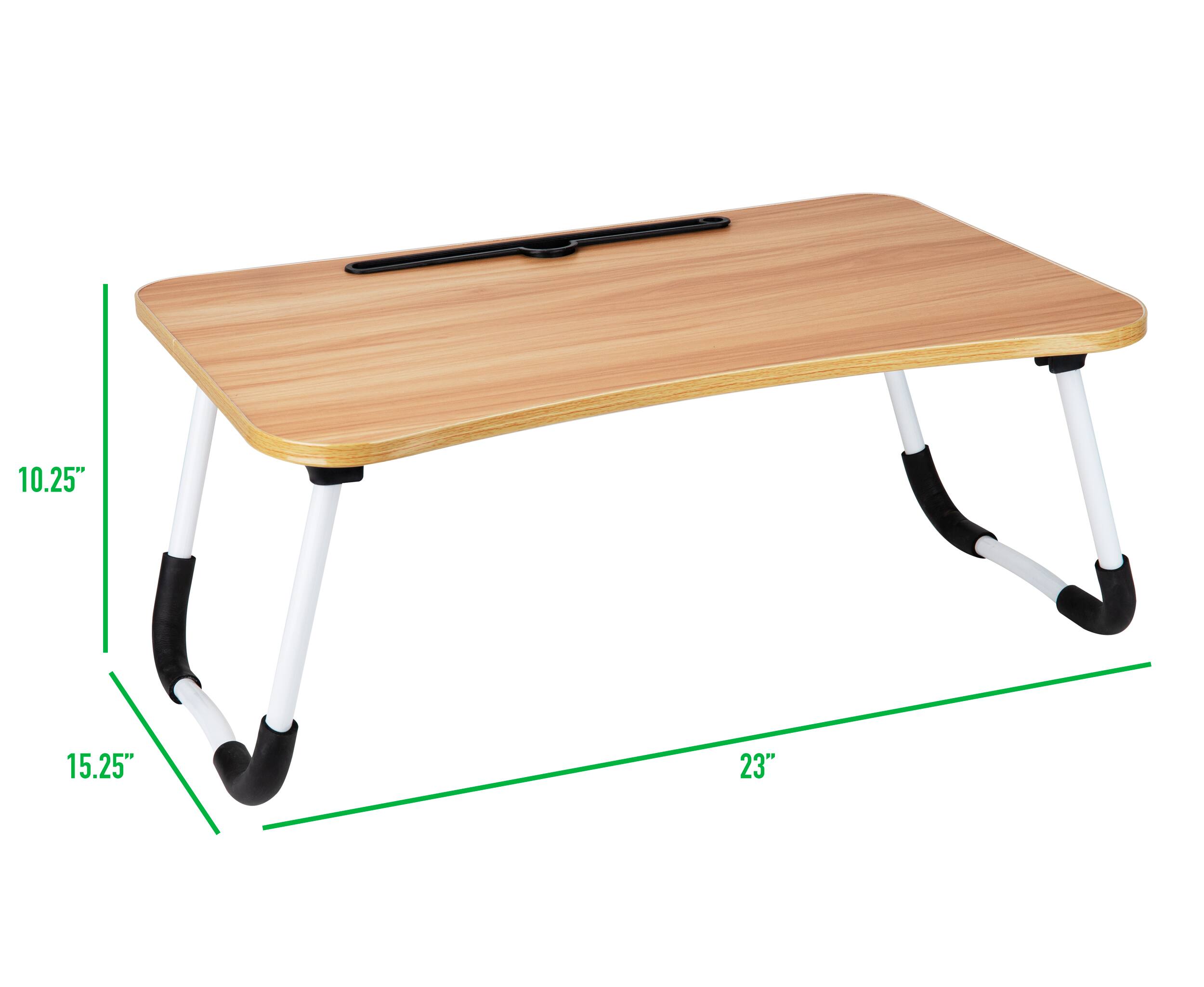 Alt View 16. Mind Reader - Lap Desk Laptop Stand, Bed Tray, Folding Legs, Couch Table, Portable, MDF , 23.25"L x 13.75"W x 10.5"H - Beige.