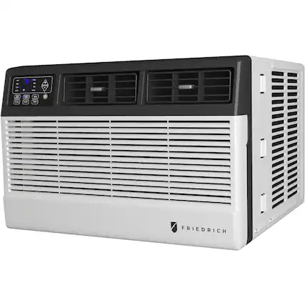 Front. Friedrich - 24,000 BTU 1500 Sq. Ft Window Air Conditioner with Heater & Remote Control Wi-Fi Enabled - White.