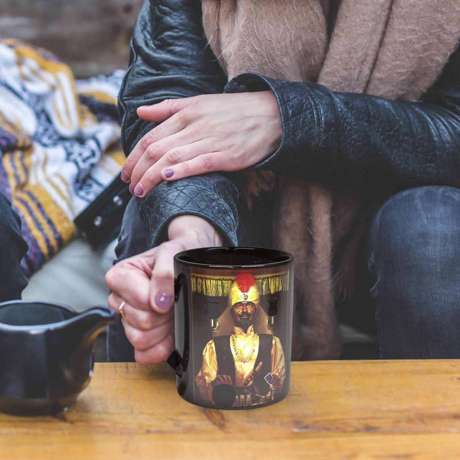 Alt View 4. Surreal Entertainment - Zoltar Collectibles | Zoltar Your Wish Is Granted Color Changing Mug - Black.