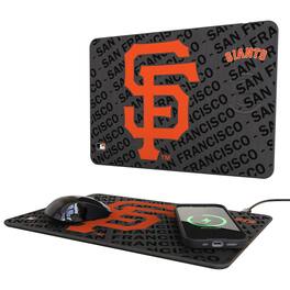 Keyscaper - San Francisco Giants 15W Fast Wireless Charger and Mouse Pad - Multicolor