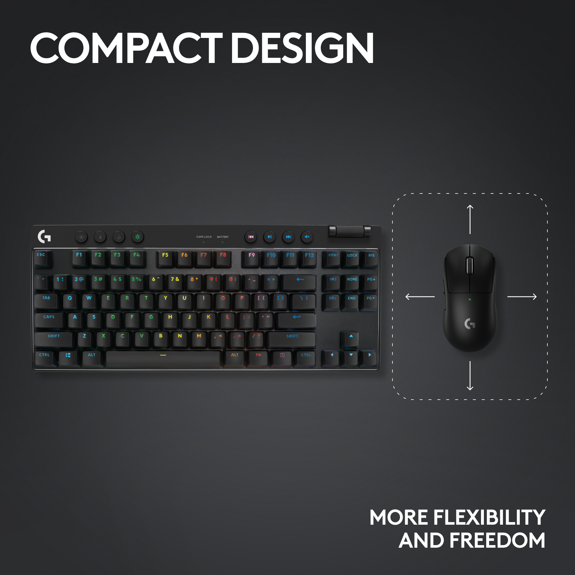COMPACT DESIGN
More flexibility and freedom.