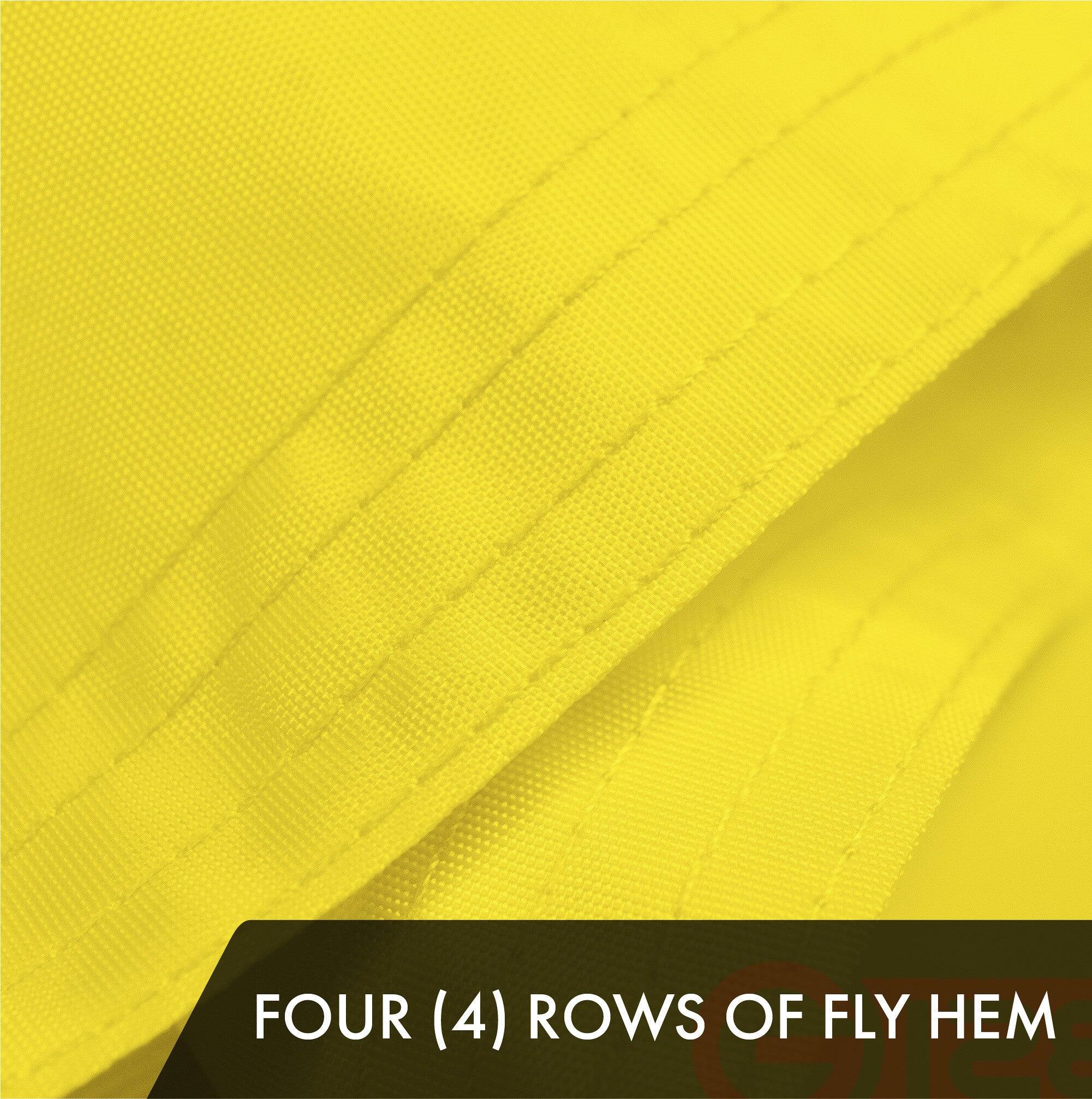 FOUR (4) ROWS OF FLY HEM
