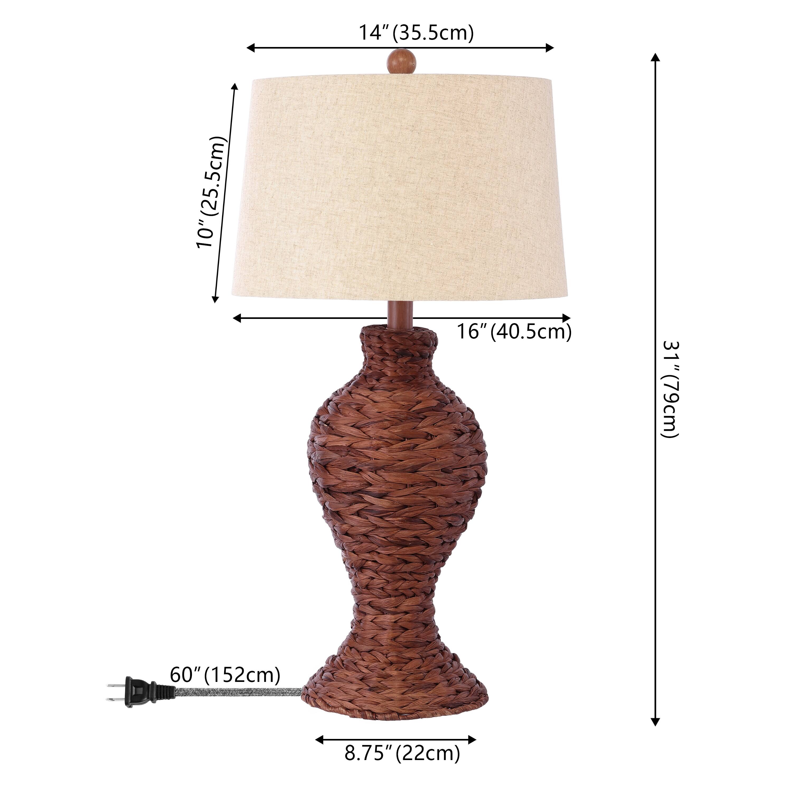 14" (35.5cm)  
10" (25.5cm)  
16" (40.5cm)  
31" (79cm)  
60" (152cm)  
8.75" (22cm)