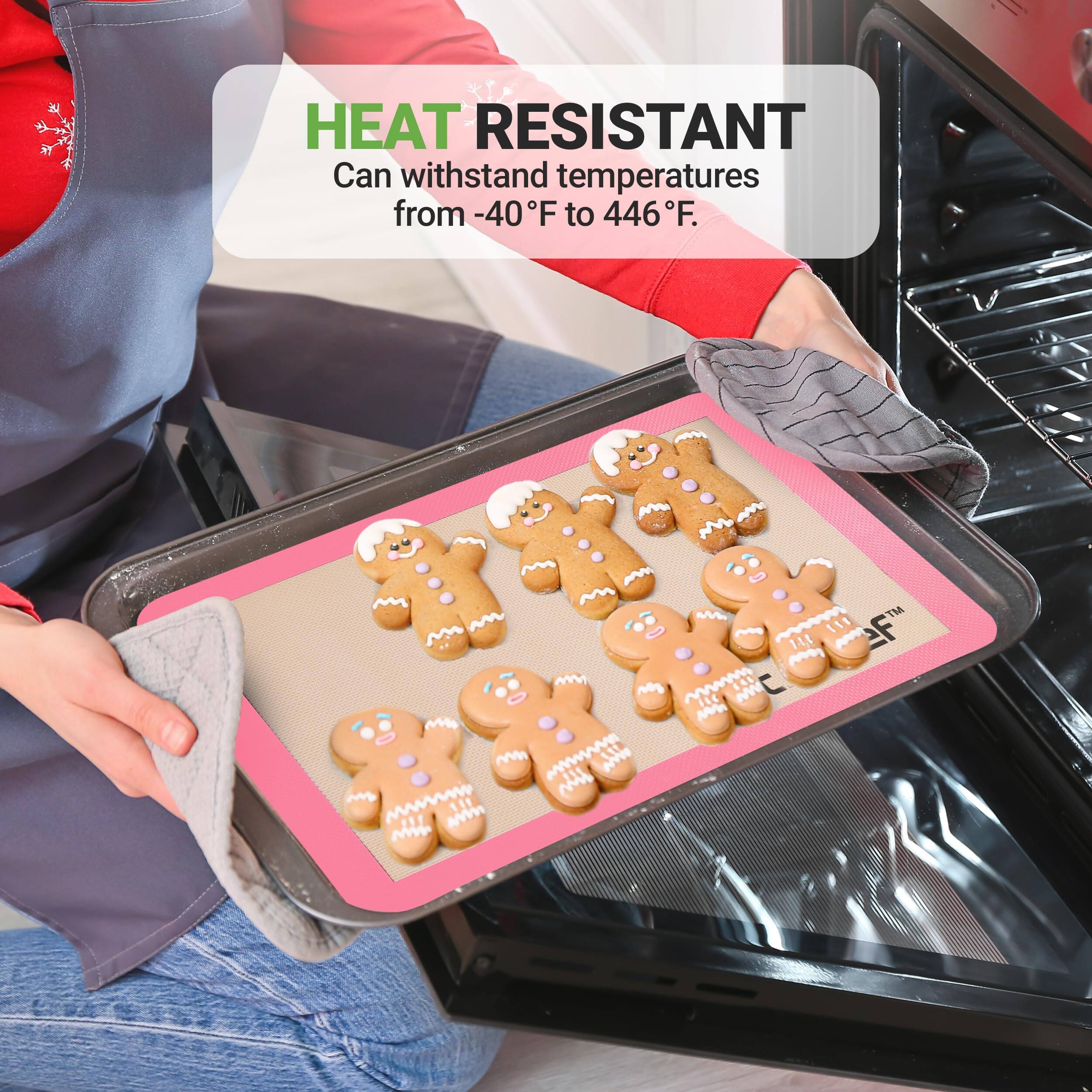HEAT RESISTANT  
Can withstand temperatures from -40°F to 446°F.