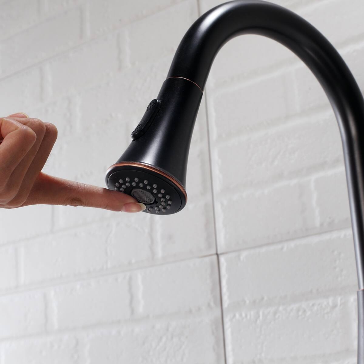 Ropilly Oil Rubbed Bronze Kitchen Faucet Pull Out Sprayer Single Handle ...