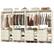 Alt View 4. Aheaplus - 10FT Large Closet System 4-Piece Set with 12 Drawers, 118'' Walk-in Closet Organizer with Hanging Rods for Closet - Beige Oak.