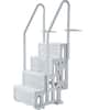 Front. VEVOR - Swimming Pool Ladder, 4-Step Double Handrails Stairs with Non-slip Heavy Duty Steps, Reliable 400 lbs Max Load Capacity - Gray.