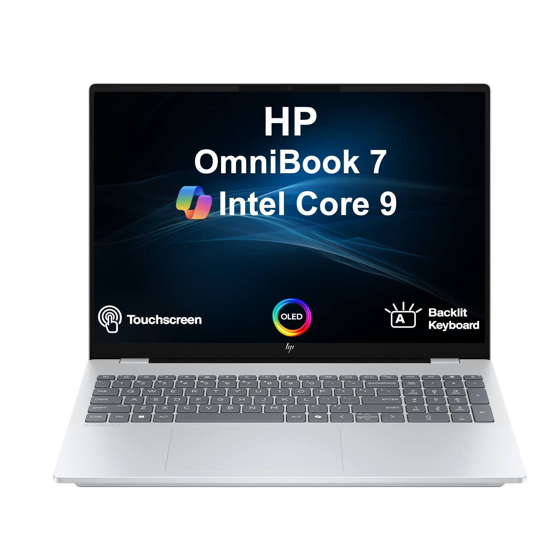 HP OmniBook 7  
Intel Core 9  
Touchscreen OLED  
Backlit Keyboard