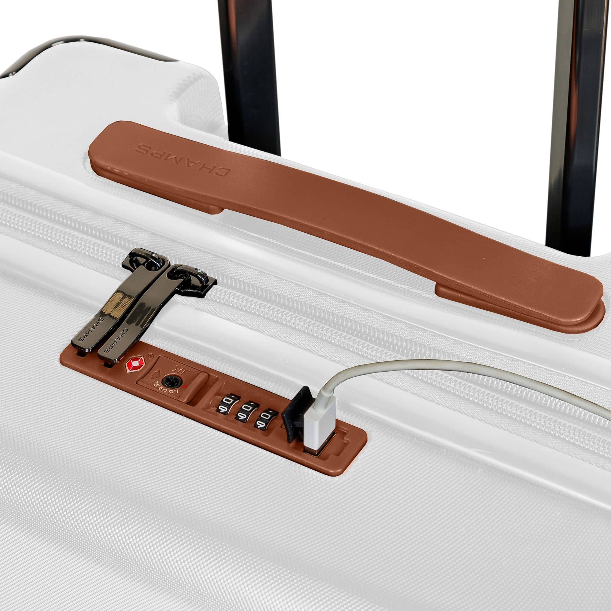 CHAMPY PERE & CIE 2003.2004 2本セット CHAMPS Fresh II 3-Piece Sand Hardside USB Luggage Set S1050-SAND