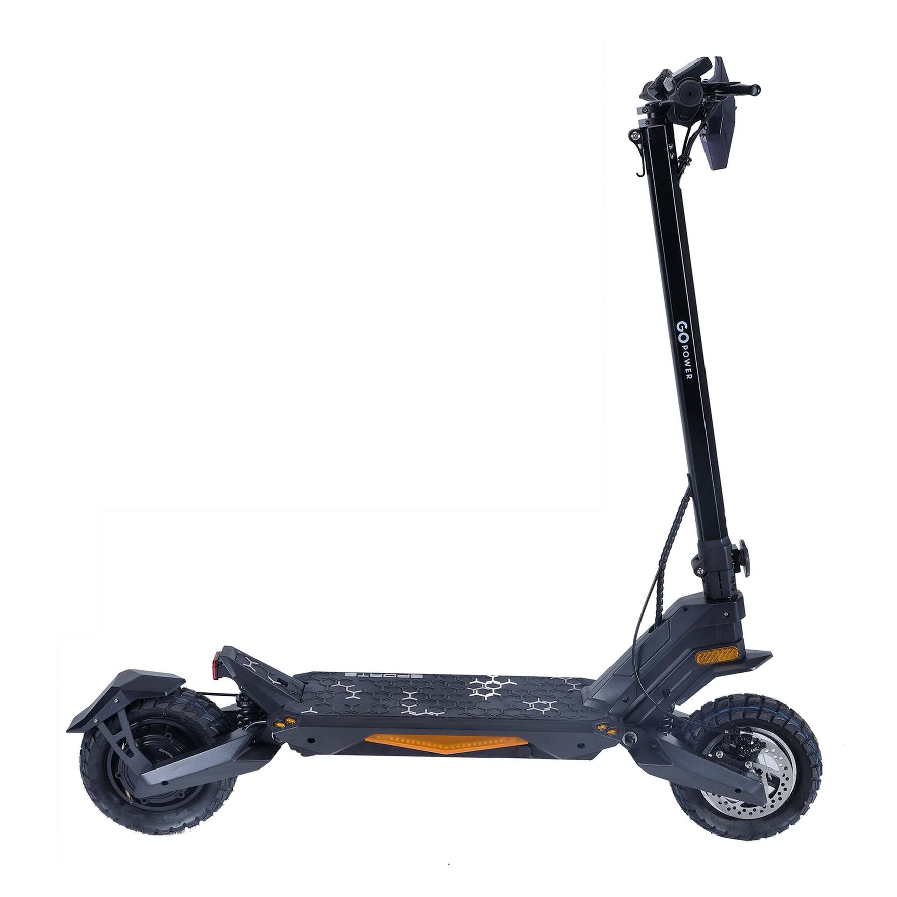 GoPowerBike - GoDelta Foldable Electric Scooter 20 mph Max Speed & 1000W Motor - Black