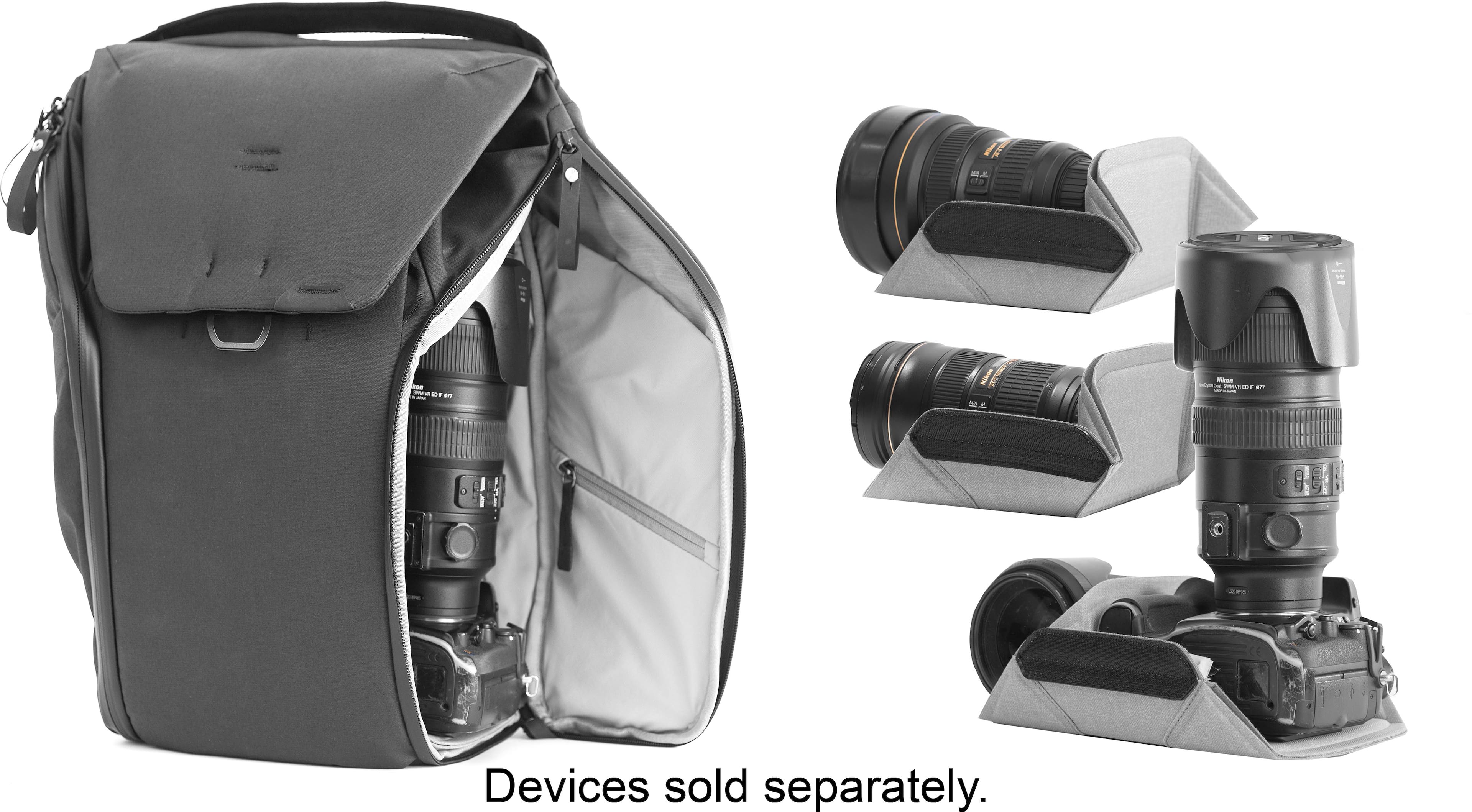 The text on the image reads "Devices sold separately."