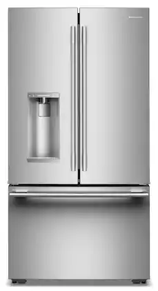 KitchenAid - 23.1 Cu.Ft Counter-Depth French Door Refrigerator with Intelligent Auto Fill - Stainless Steel
