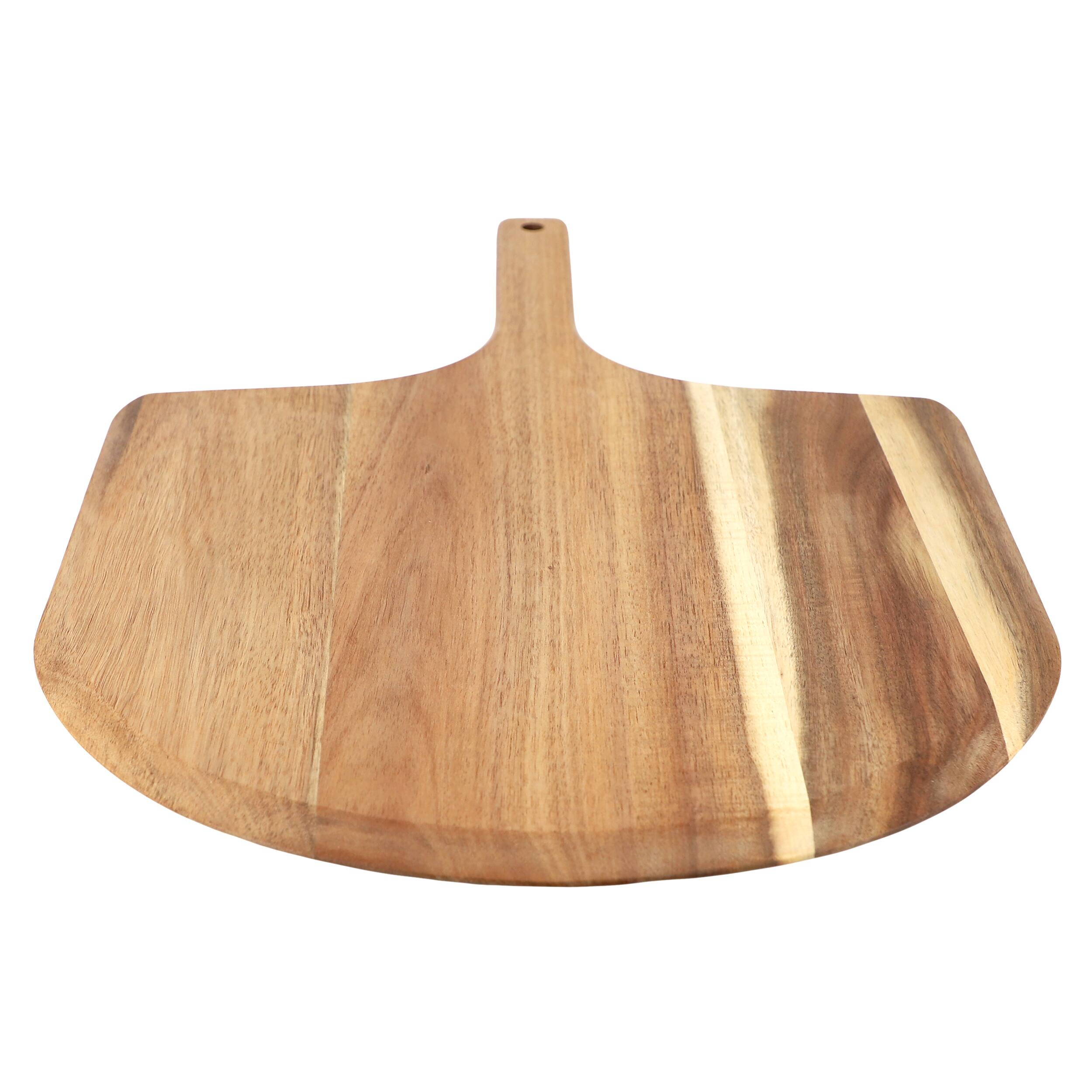 Alt View 1. MegaChef - MegaChef Acacia Wood Pizza Peel and Serving Board - Brown.