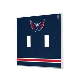 Keyscaper - Washington Capitals Double Toggle Lightswitch Plate - Multicolor