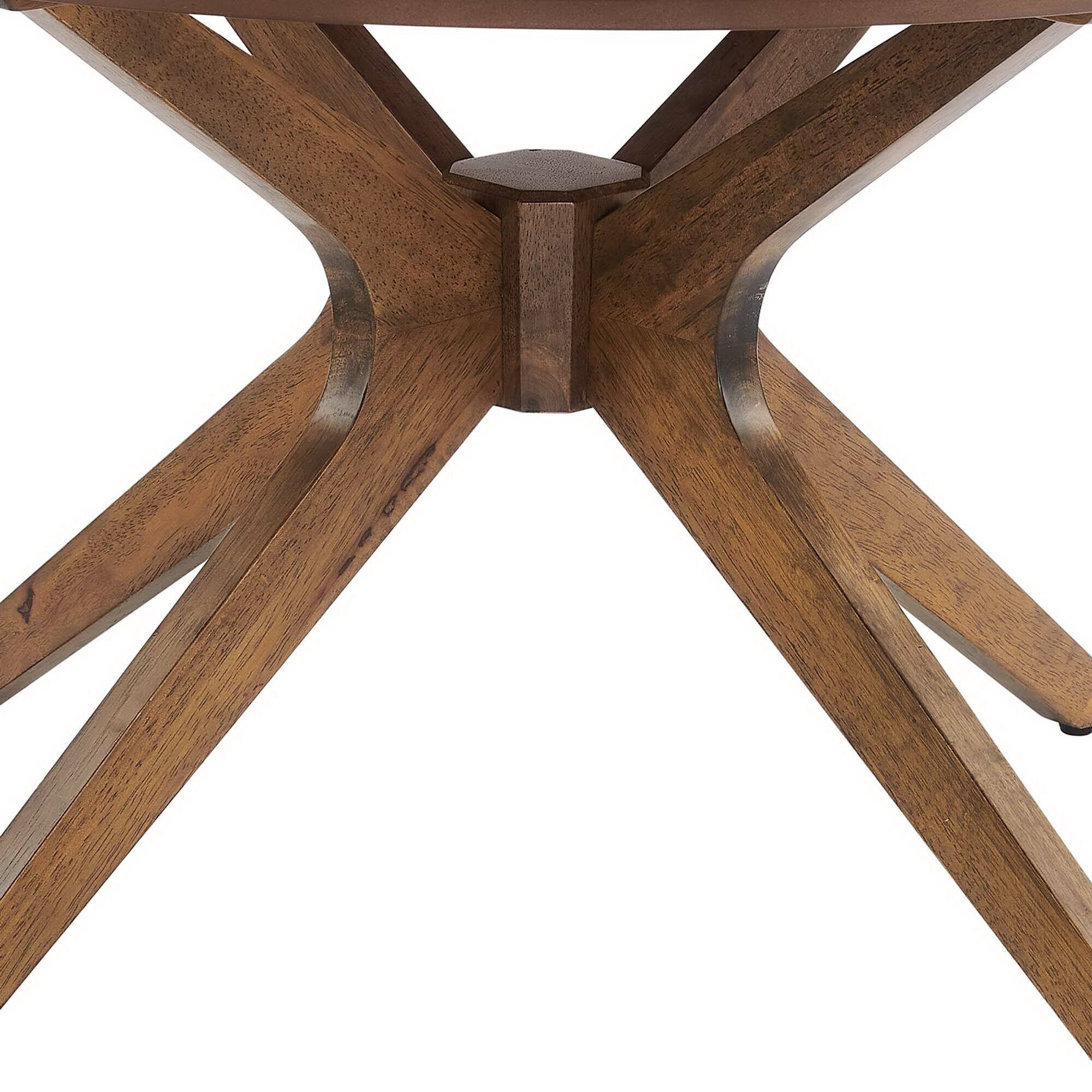 Alt View 5. Modway - Crossroads Round Wood Coffee Table by Modway - Walnut.