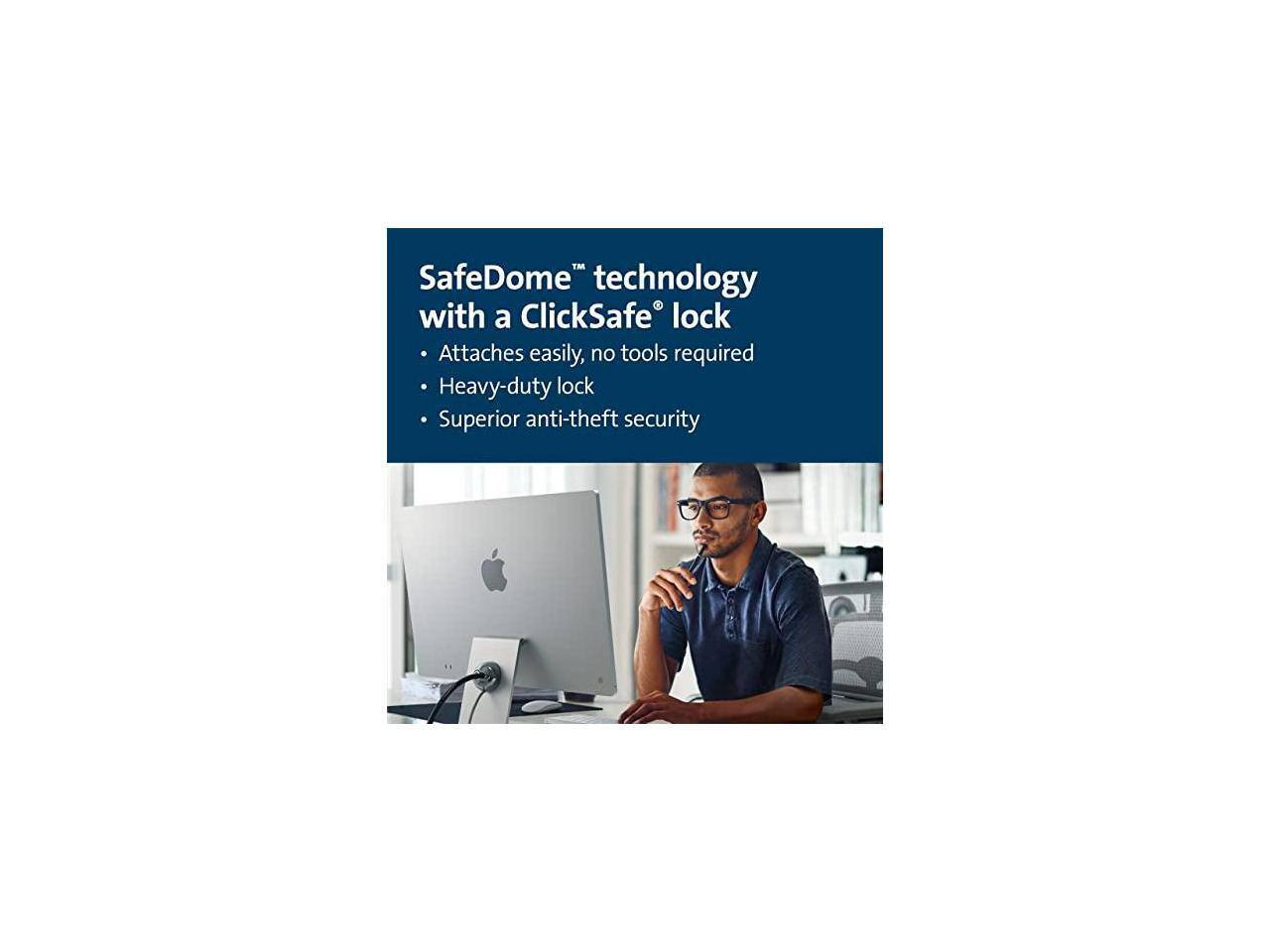 SafeDome™ technology with a ClickSafe® lock  
- Attaches easily, no tools required  
- Heavy-duty lock  
- Superior anti-theft security