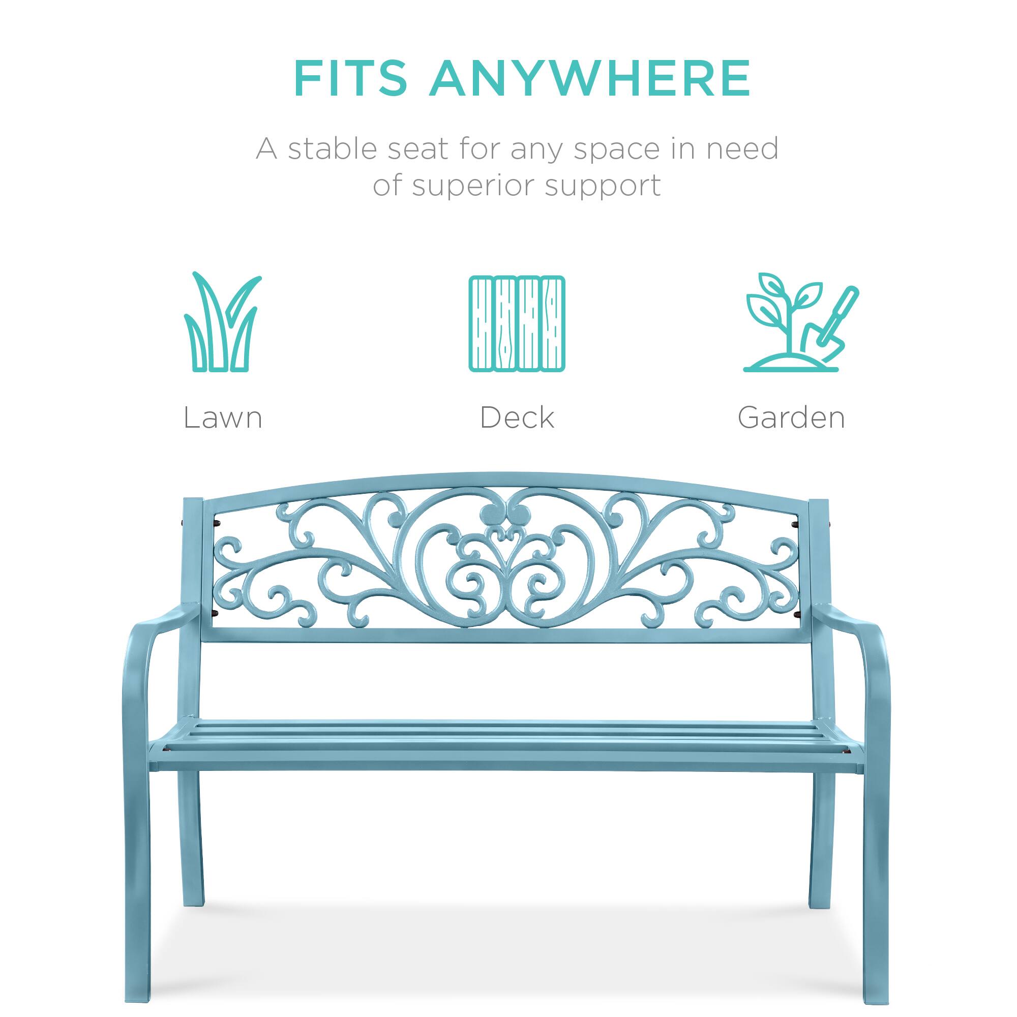 FITS ANYWHERE  
A stable seat for any space in need of superior support  

Lawn  
Deck  
Garden