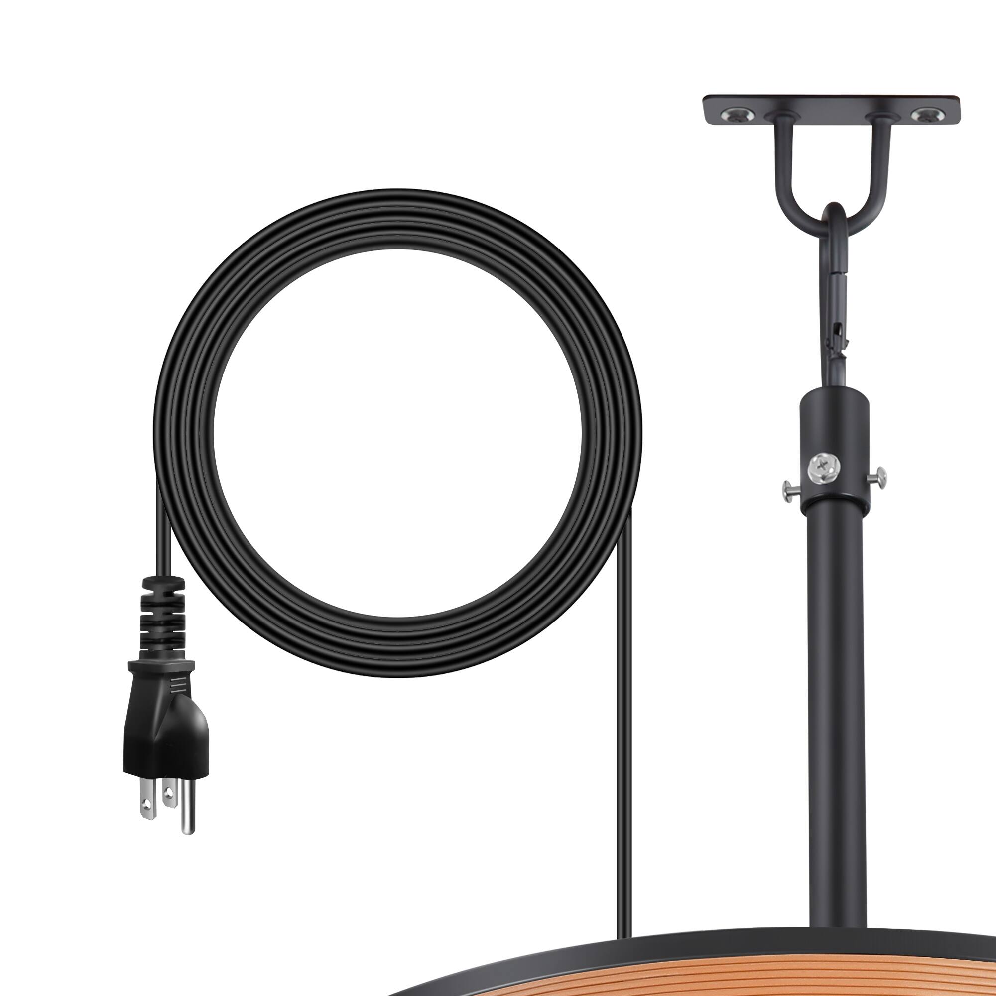 Alt View 9. Breezary - 19" Outdoor Waterproof Ceiling Fan with Gazebo Light, DC Motor, Remote, Reversible ABS Blades, Wet/Damp Rated, Patio Use - Dark Walnut + Walnut Trim(Plug-in).