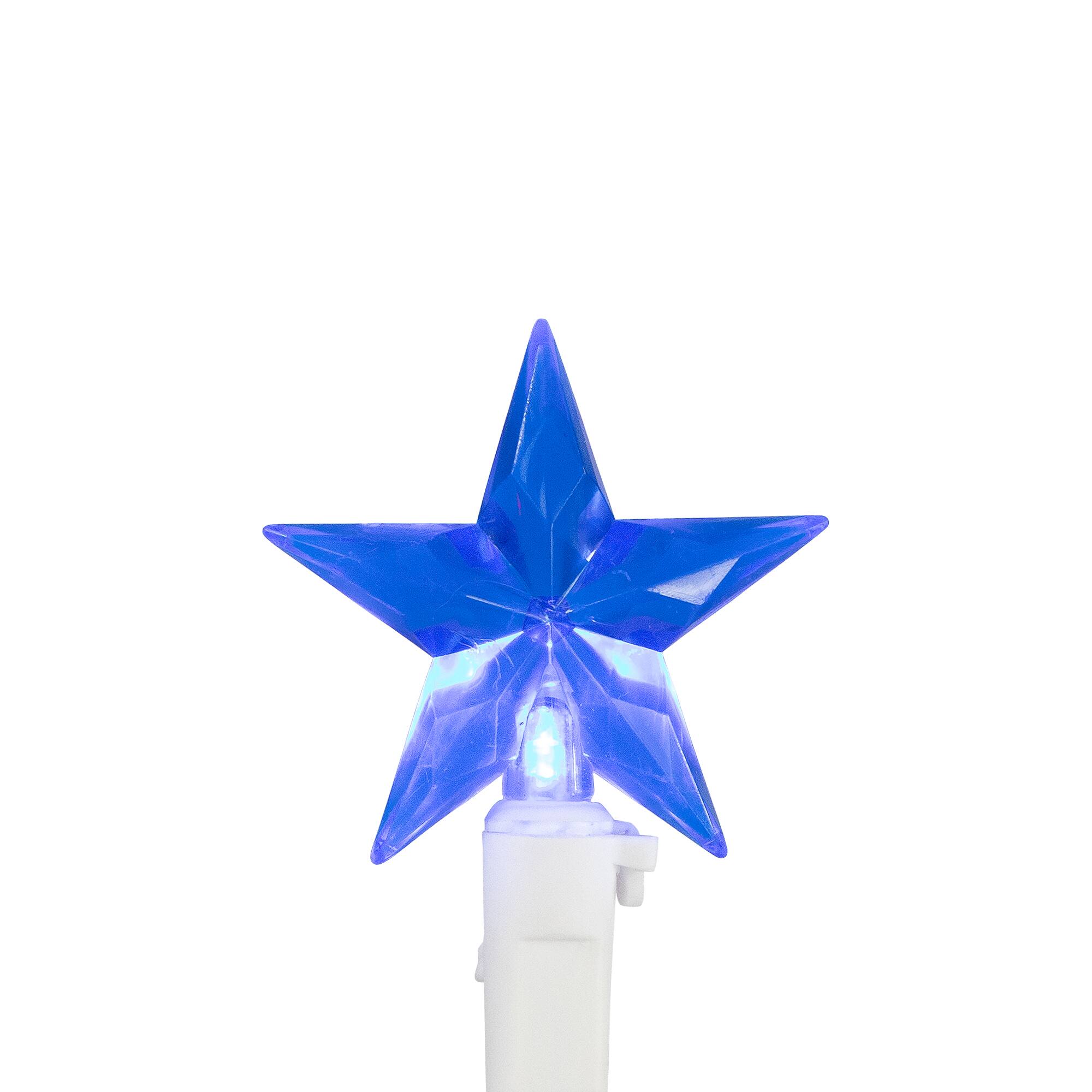 Alt View 8. Northlight - LED Patriotic Stars String Light Set - 7.25ft - White Wire - 10ct - Red.