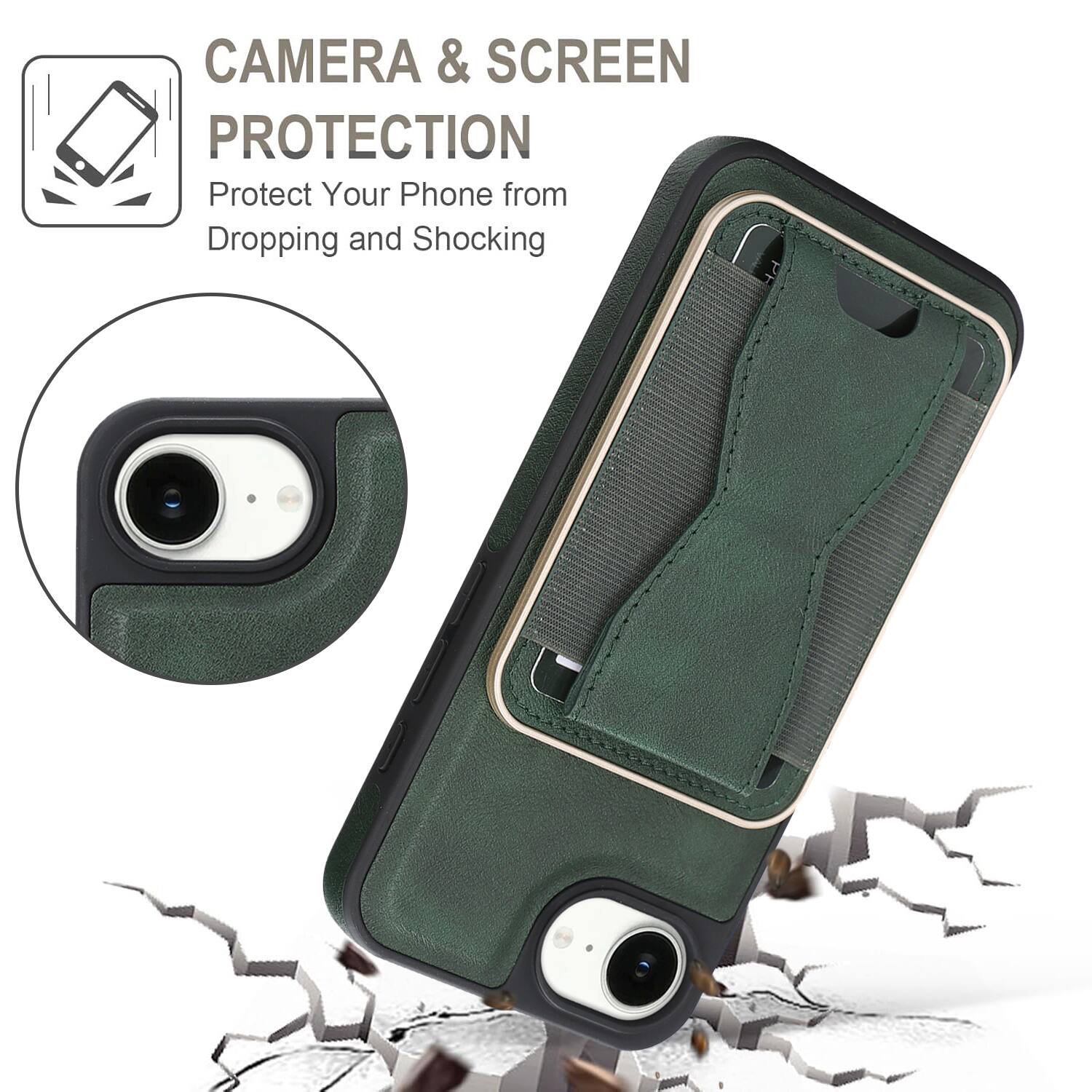 CAMERA & SCREEN PROTECTION  
Protect Your Phone from Dropping and Shocking