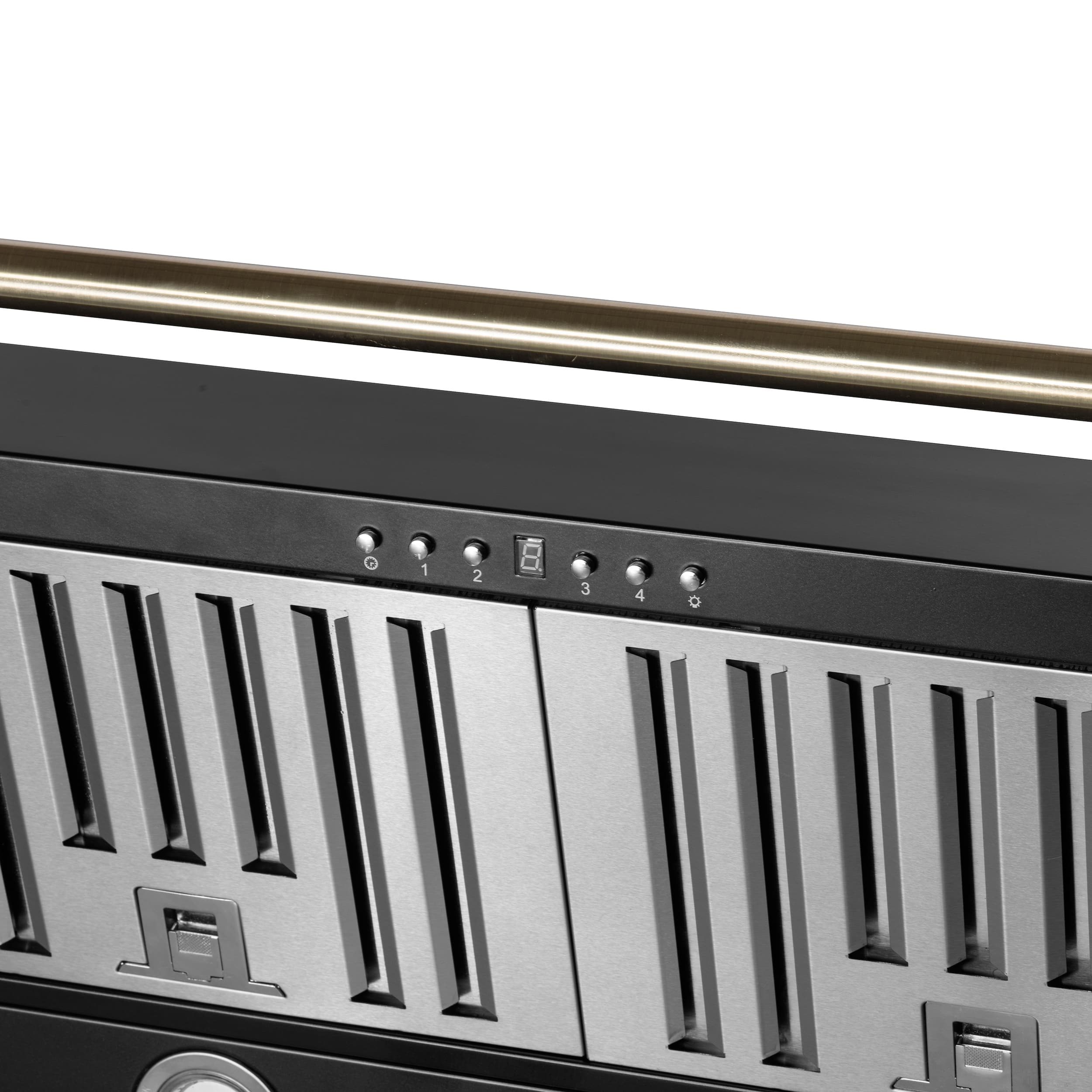 Alt View 7. Forno Appliances - Aria 60 in. Convertible Wall-Mounted Range Hood - Black.