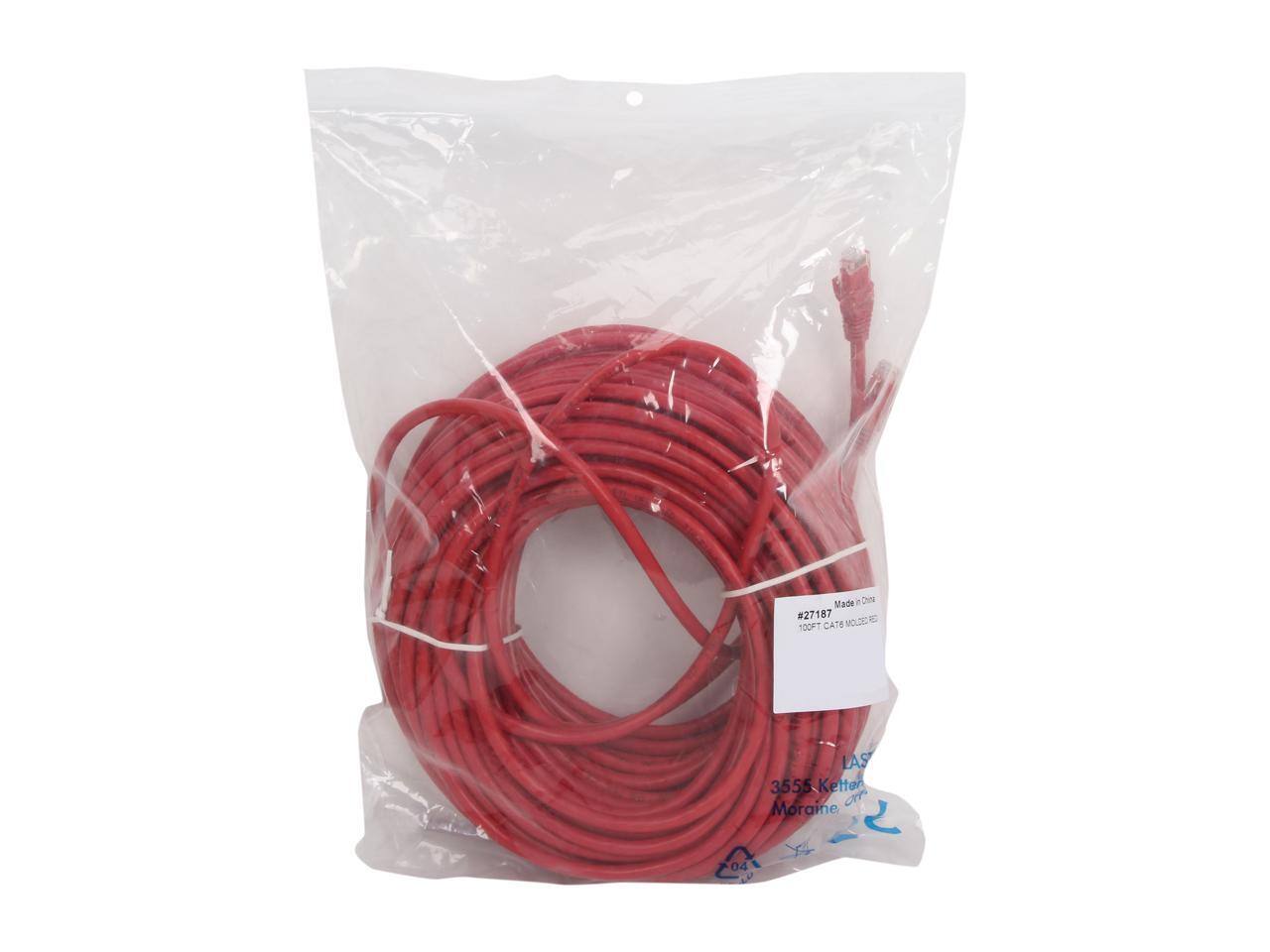 Made in China  
#27187  
100FT CAT6  
3555, Ketten or Moraine  
04