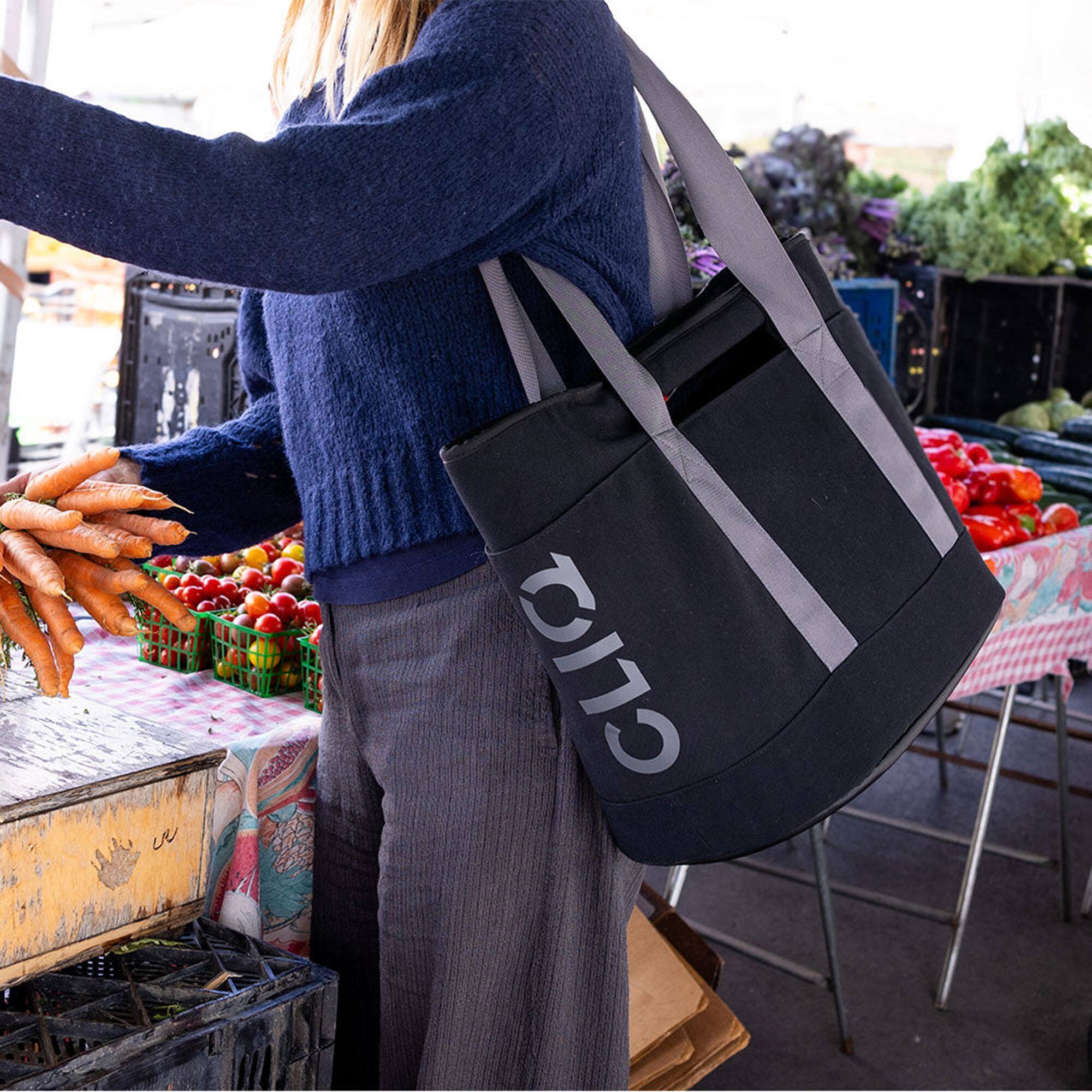 Left. CLIQ - CLIQ ToQ Tote Bag - Black Beauty.
