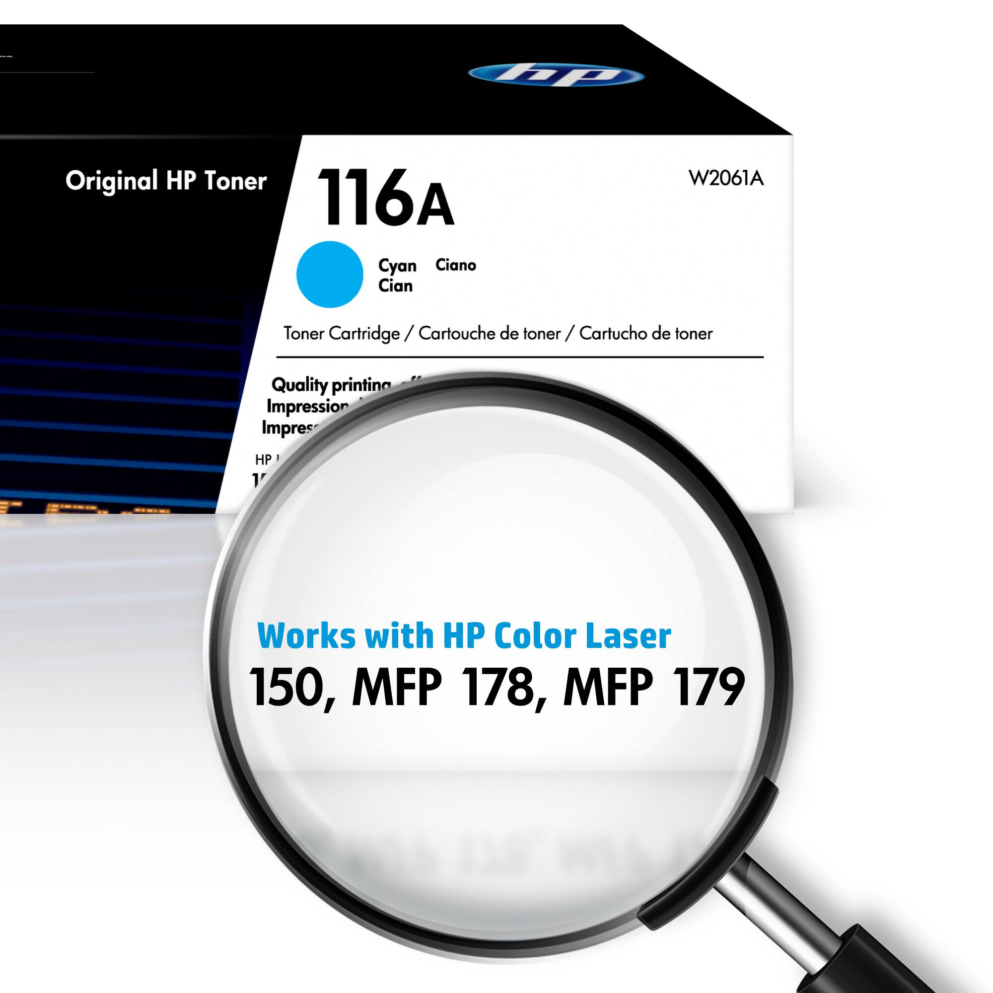 Alt View 1. HP - 116A Standard Capacity Toner Cartridge - Cyan.