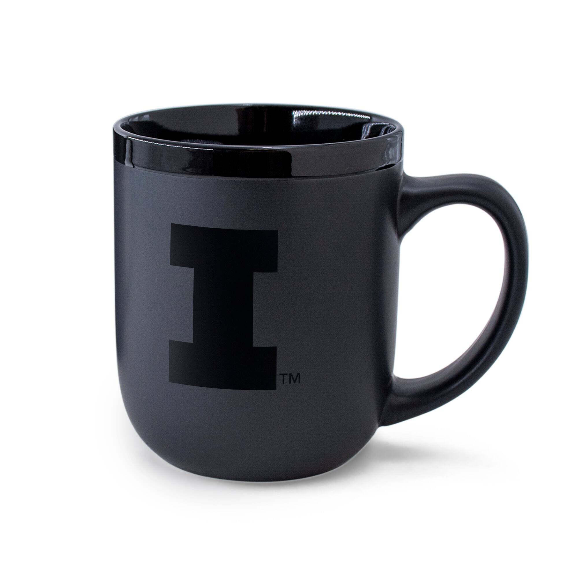 Alt View 1. WinCraft - Illinois Fighting Illini 17oz. Ceramic Mug - Black.