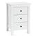 Alt View 17. Costway - Nightstand End Beside Table Drawers Modern Storage Bedroom Furniture - White.