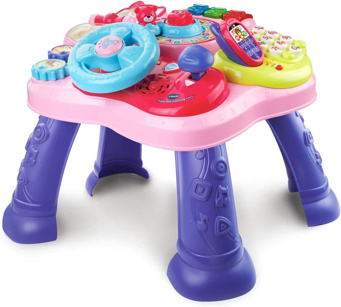 FINEAK - Magic Star Bilingual Activity Learning Table for Toddlers - Pink
