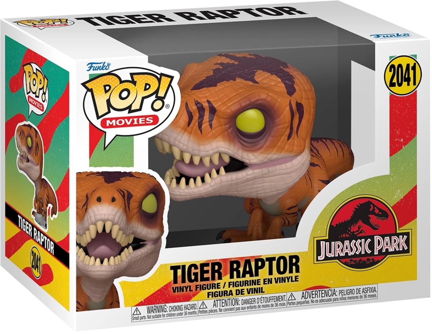 KOOP TIGER RAPTOR Funko POP! POP! MOVIES MOVIES  
Funk 2041  
TIGER RAPTOR 2041  
JURASSIC PARK TIGER RAPTOR FIGURINE EN VINYLE FIGURE / VINYL DE VINIL PELIGRO DE ASFIXIA. FIGURA ADVERTENCIA: menores de 36 meses. D'TOUFFEMENT. adecuado para niños ATTENTION: DANGER petites. No es de 36 mois. Partes CHOKING HAZARD. enfants de moins WARNING: Ne convient pas aux 36 months. Small parts. Not suitable for children under 36 months.