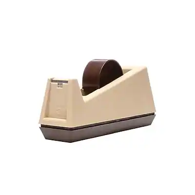Front. Scotch - Heavy Duty Desktop Dispenser, 3" Core - Beige.