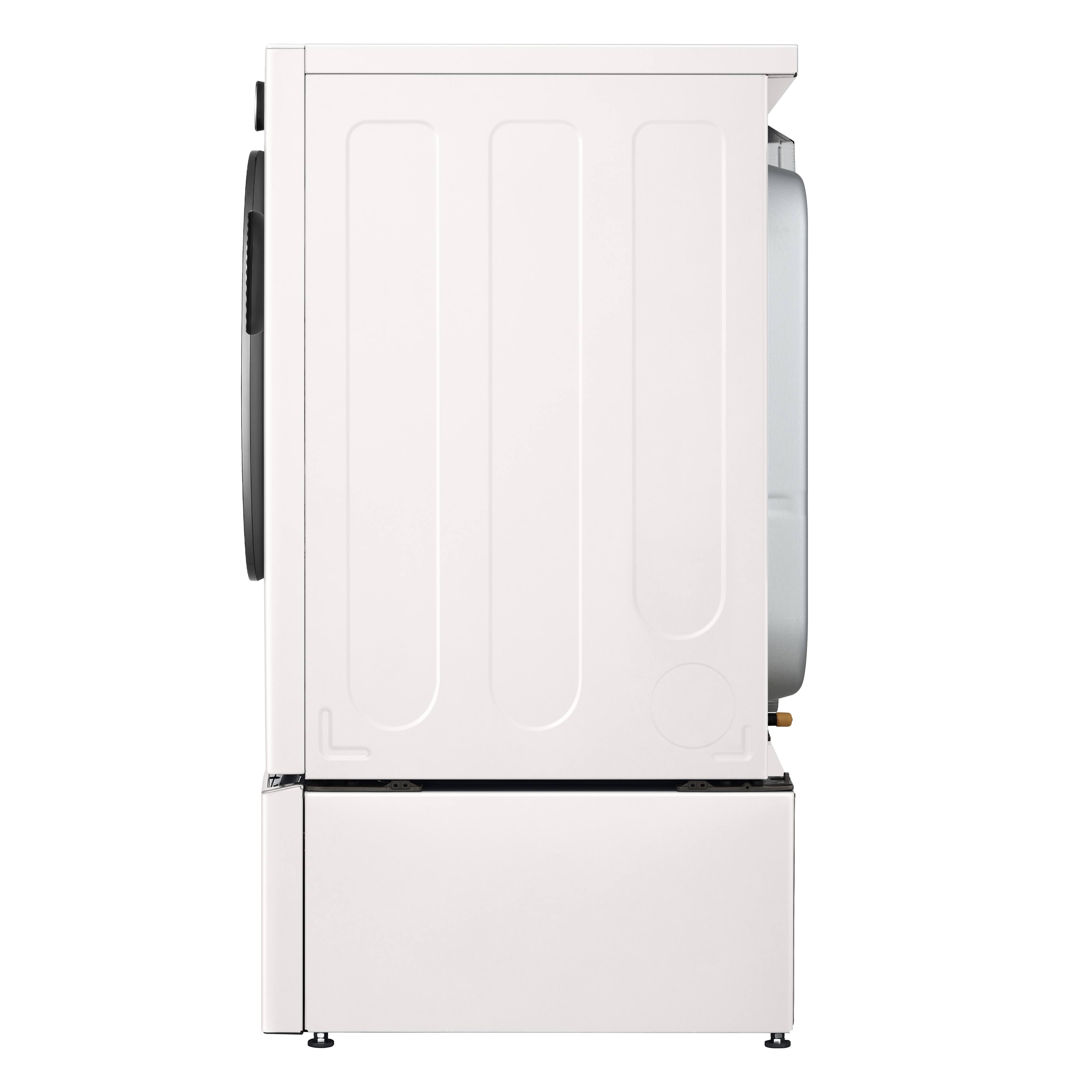 Alt View 9. LG - 27" Laundry Pedestal with Storage Drawer - Alpine White.