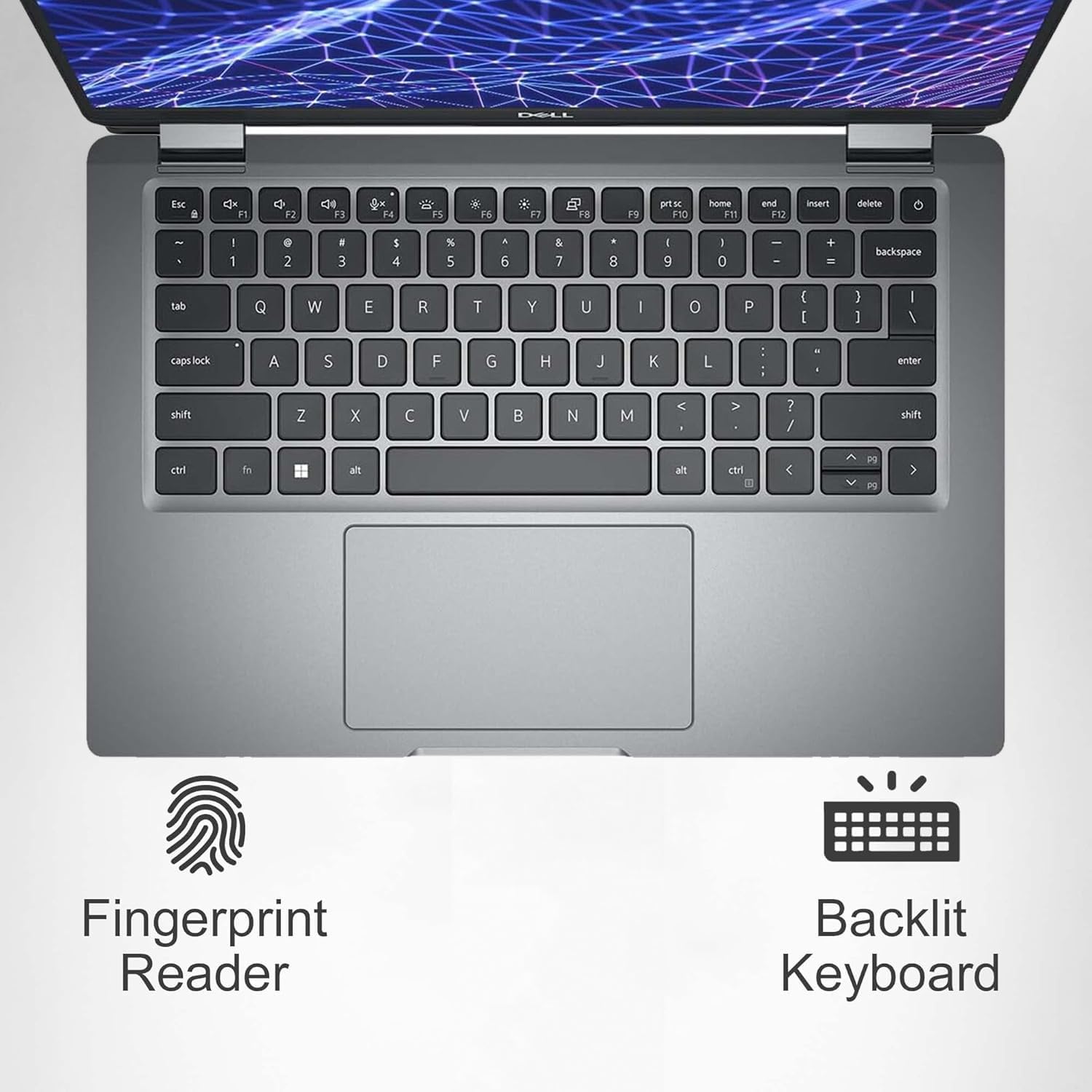 Esc & d F C F2 de F1 x F4 * PS x 12 F F8 1S prtsc F10 home 17 and F12 Insers deleie - & I 1 . 2 . 3 1 4 % 5 & 6 & . 8 I 9 I 0 I - + 3 backspace tab Q W E R T Y U I O P ( I 1 1 I / caps lock A S D F G H J K L : : - I enter shift Z x V B N M < > ? / shittt ct + alt & ctri 3 < A > Fingerprint Reader Backlit Keyboard