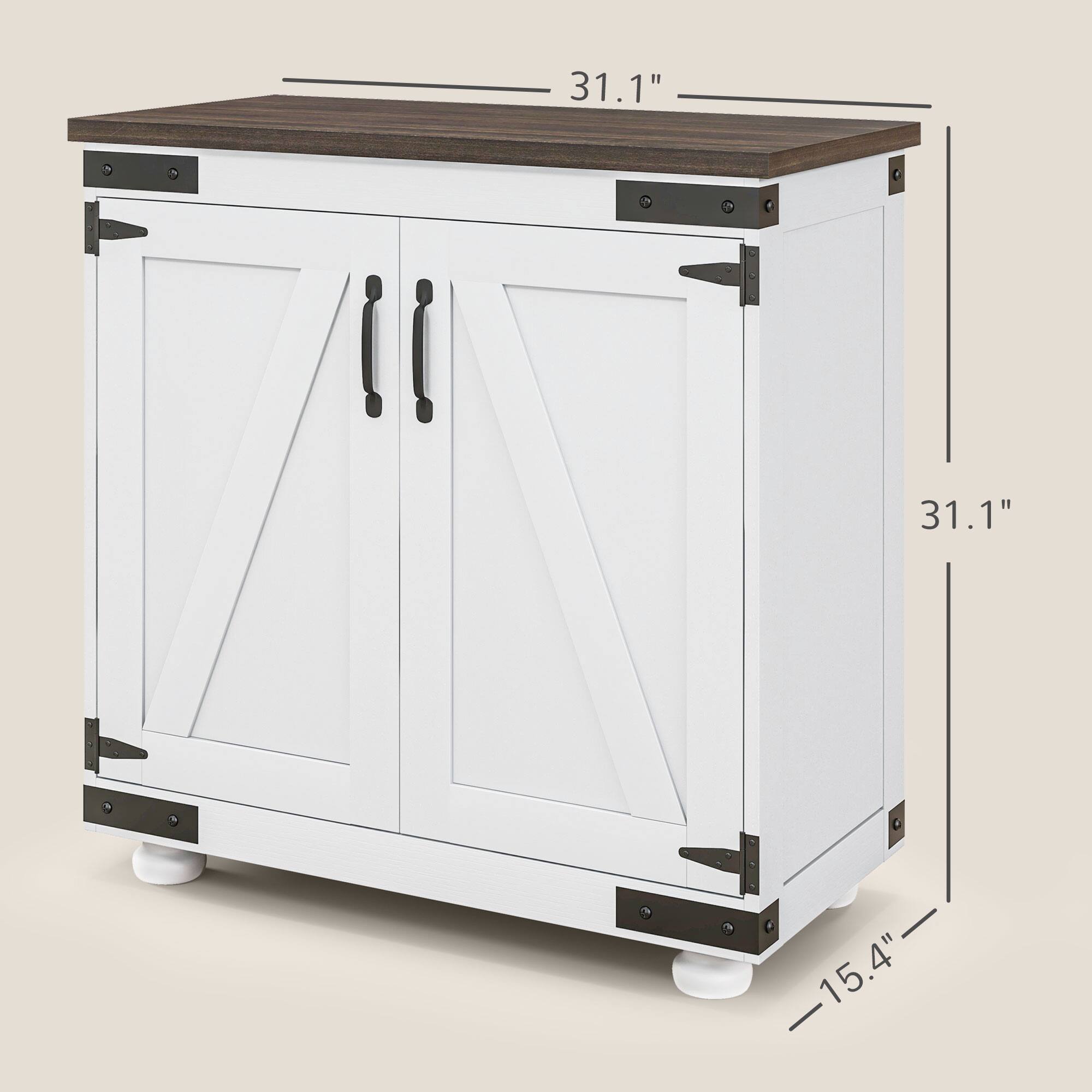 Width: 31.1", Depth: 31.1", Height: 15.4"