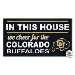 Jardine - Colorado Buffaloes 11'' x 20'' Indoor/Outdoor In This House Sign - Black