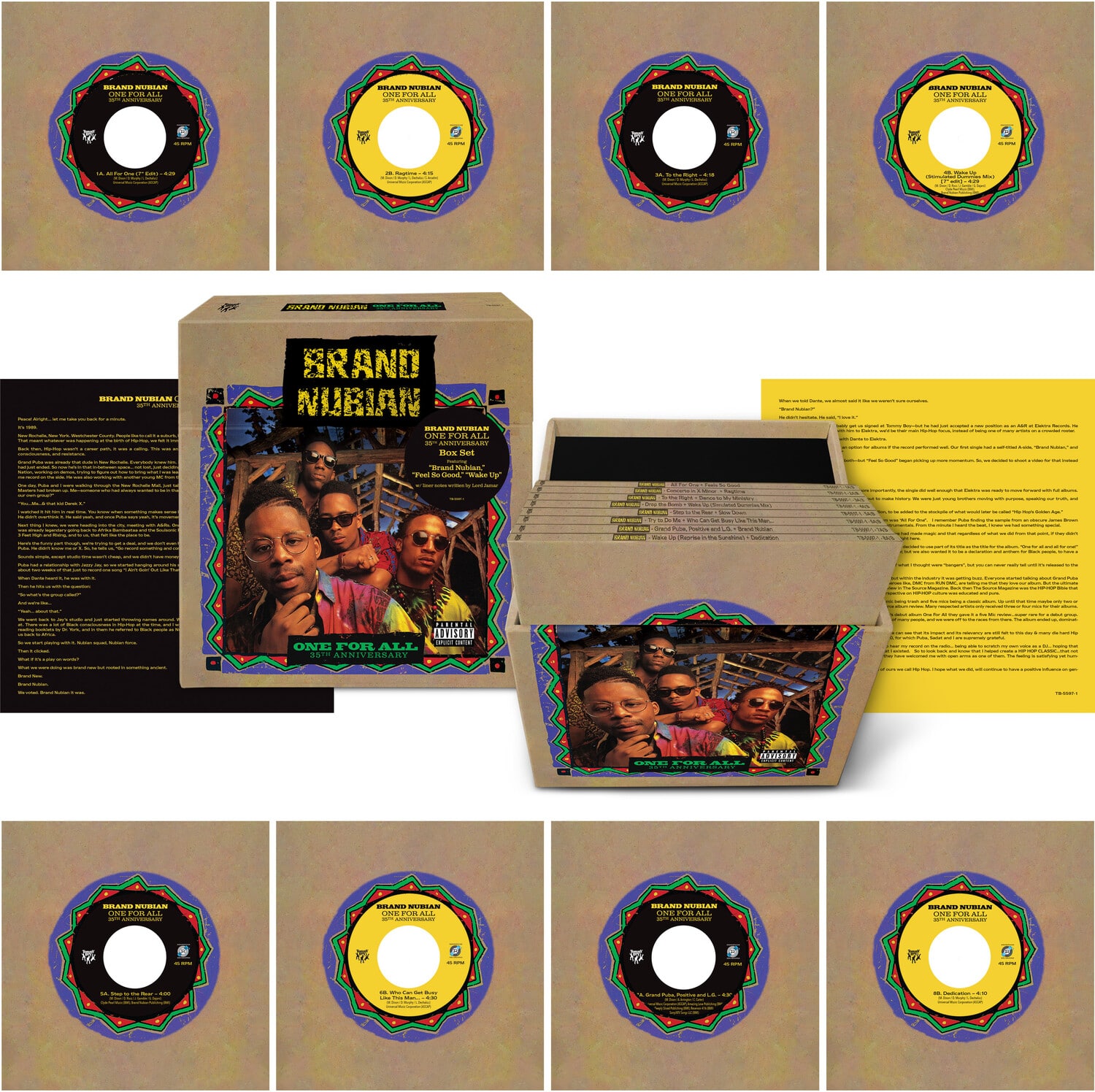 Brand Nubian - One for All (35th Anniversary)   - 7-INCH SINGLE [7 inch Vinyl Disc] price history on PriceWatchPro