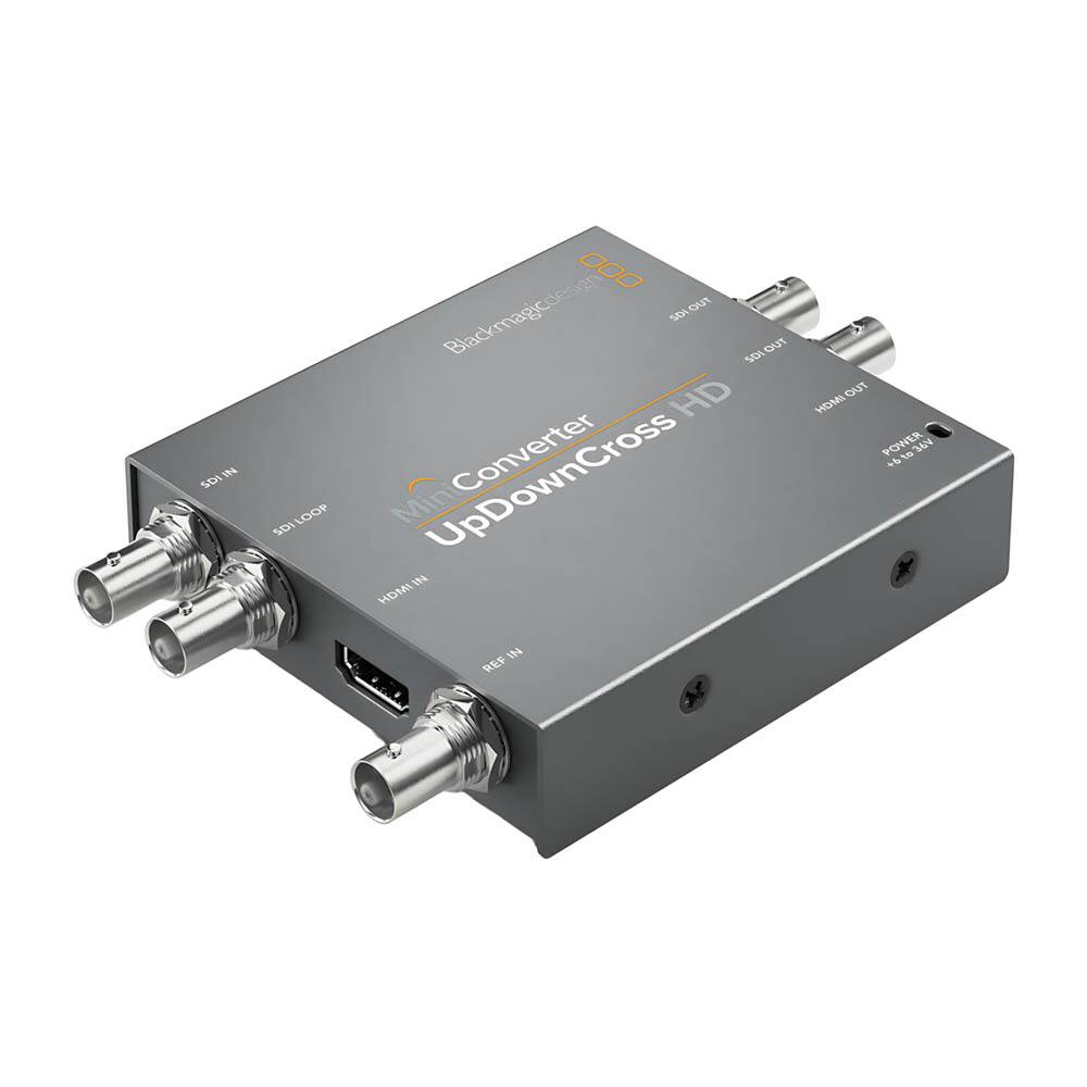 114 SD 000 Blackmagic Design UpDownCross HD UpDownCross Converter SDI LOOP Mini IN HDMI IN REF IN POWER 10 MN