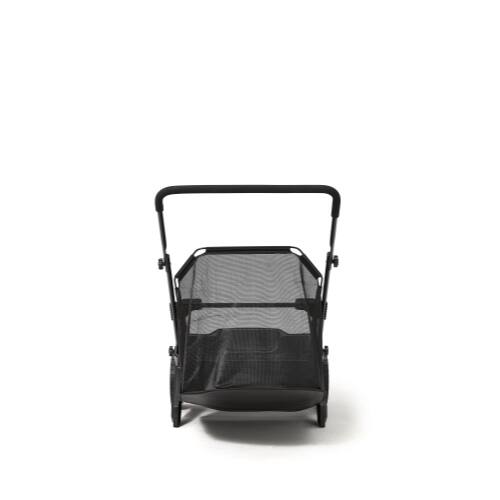 Left. Dapper Supply - 21" Push Lawn Sweeper with 3.5 Cu. Ft. Hopper, Dual Brushes, Rubber Wheels for Grass & Leaf Cleanup - Grey.