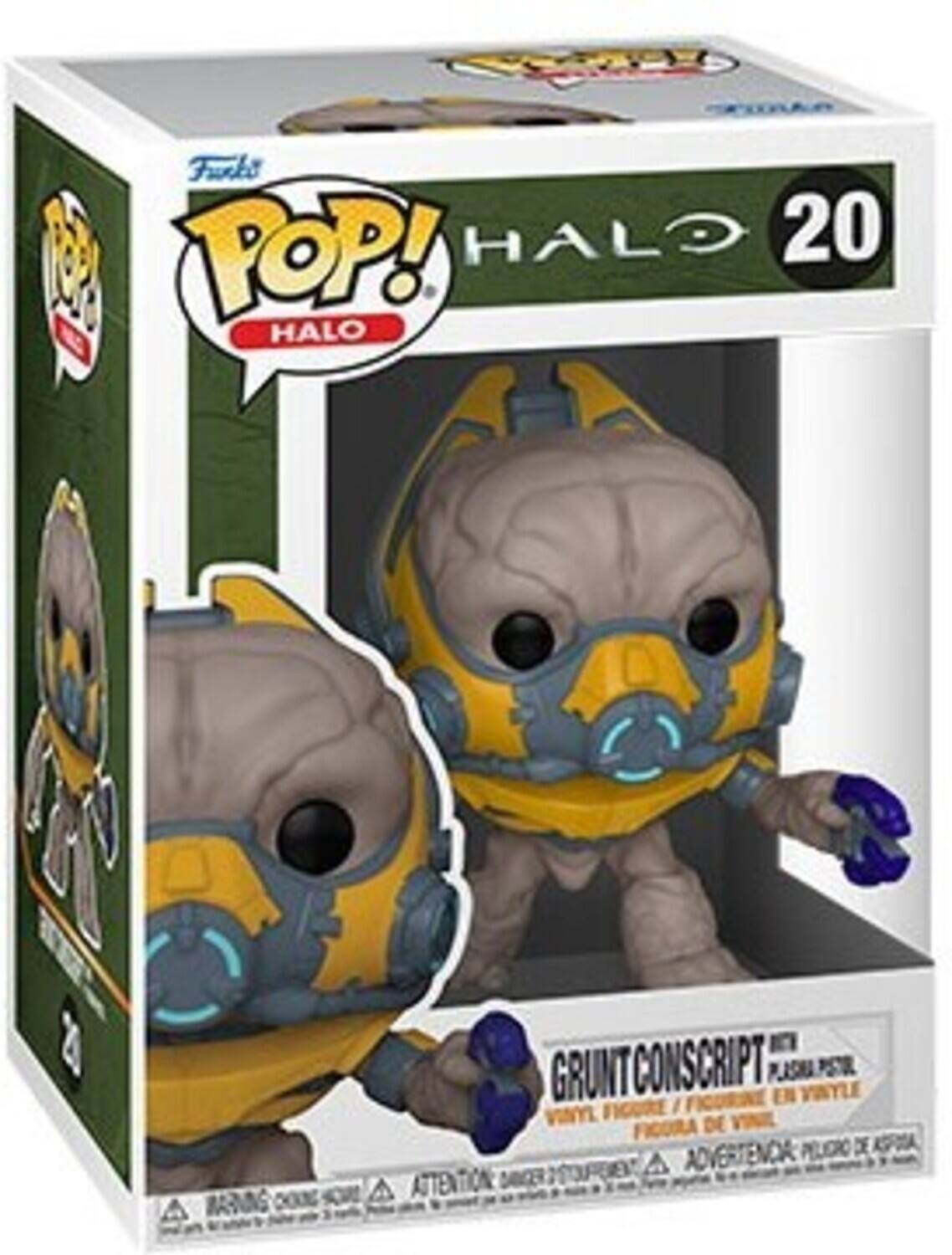 Fuck! Pop! Halo 20 Halo Grunt Conscript Plastic Pistol Vinyl Figure / Figura De Vinil Peluquero De Kfa A Advertenda