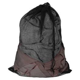Unique Bargains - Practical Mesh Laundry Bag Large 11.8x15.7 Inch Coarse Drawstring Net for Washing Machine and Home Travel Storage - Black