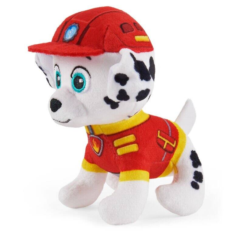 Left. Paw Patrol - Paw Patrol Marshall 5-Inch EMT Mini Plush Pup Soft Stuffed Animal Toy for Kids Ages 3+ - Multicolour.