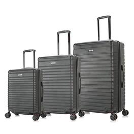 InUSA - Deep lightweight hardside spinner 3 Piece Luggage Set 20"/24"/28" - Black