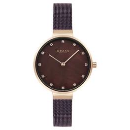 Obaku - Women's Anemone Dial Watch - V287LXVNMN - Brown