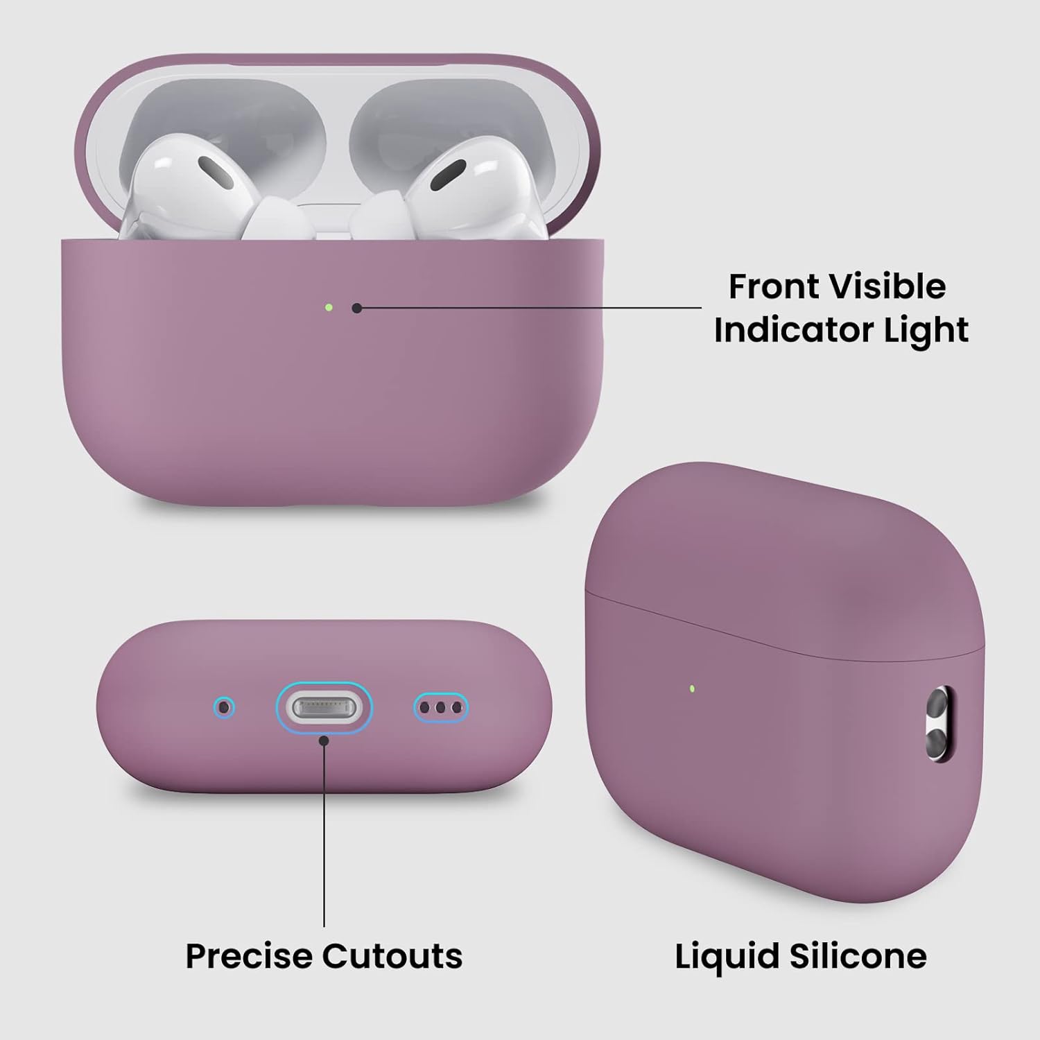 Front Visible Indicator Light, Precise Cutouts, Liquid Silicone