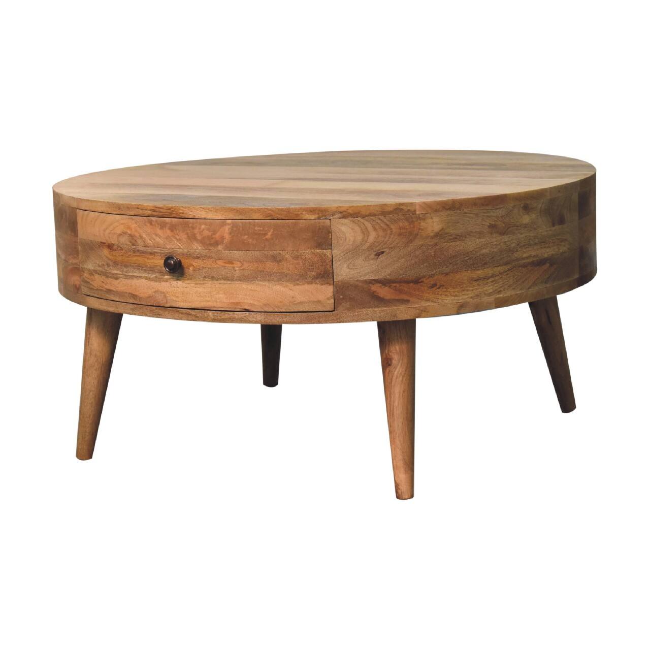 Alt View 4. Artisan Furniture - Odyssey Oak-ish Coffee Table - Brown.