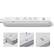 Alt View 12. Geeni - 4 Outlet/2USB 460 Joules Surge Protector Strip - White.