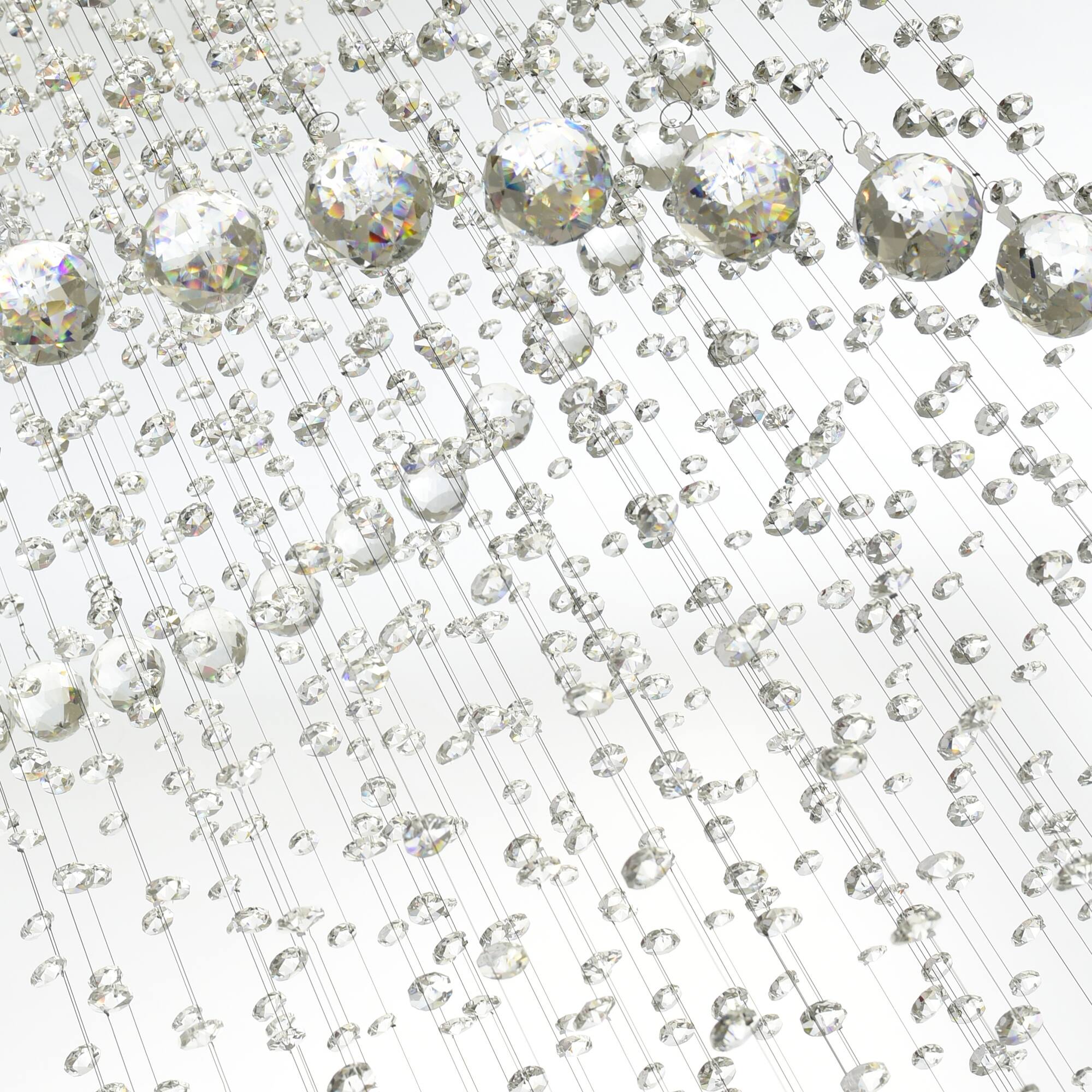 Left. CWI Lighting - Spiral 12 Light Flush Mount With Chrome Finish - Chrome.