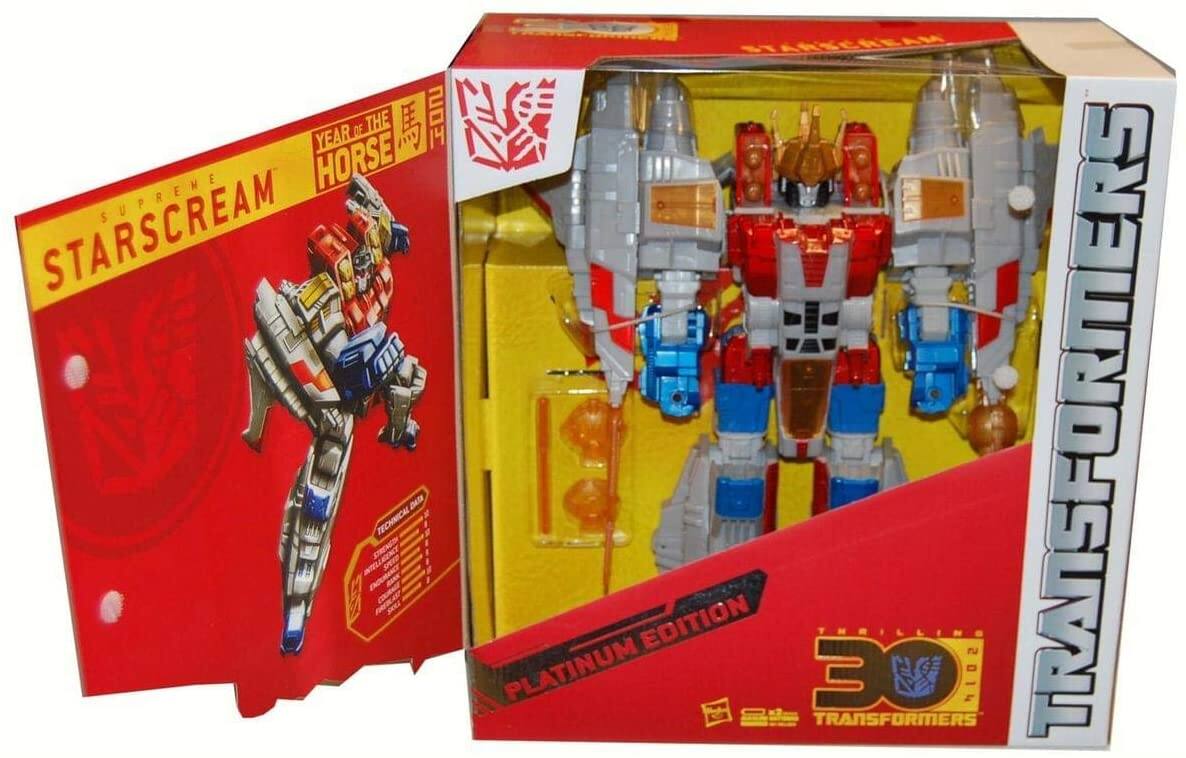 YEAR OF THE HORSE  
SUPREME STARScream  
TECHNICAL DATA  
PLATINUM EDITION  
TRANSFORMERS  
30 THRILLING SOIN TRANSFORMERS